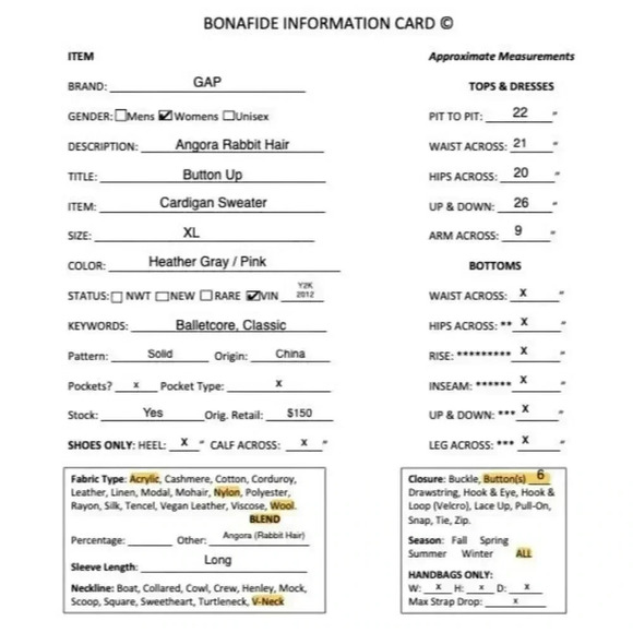 GAP Womens Angora Rabbit Hair Button Up Cardigan Sweater XL Gray Pink SP EXC - Picture 12 of 12